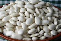 Haricots blancs, aliment d'origine végétale riche en calcium